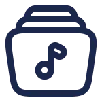 Music Library SVG Icon